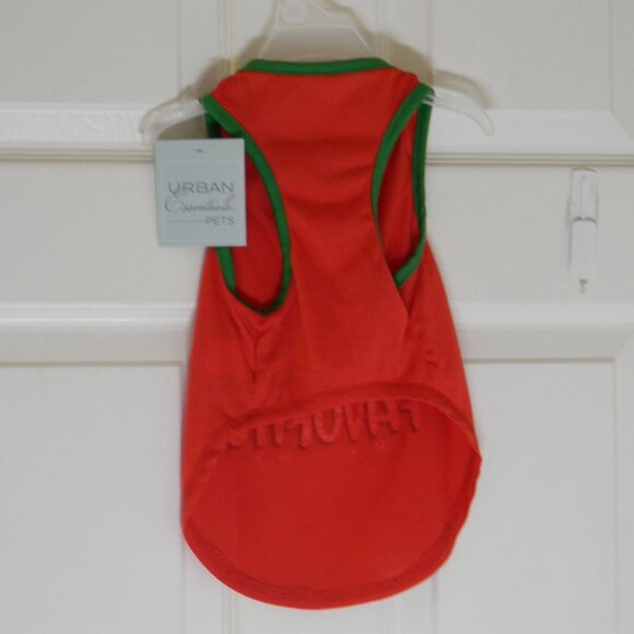 Urban Essentials Pets Christmas Dog Tee "Santa's Favorite" Red Green NWT - Picture 2 of 3